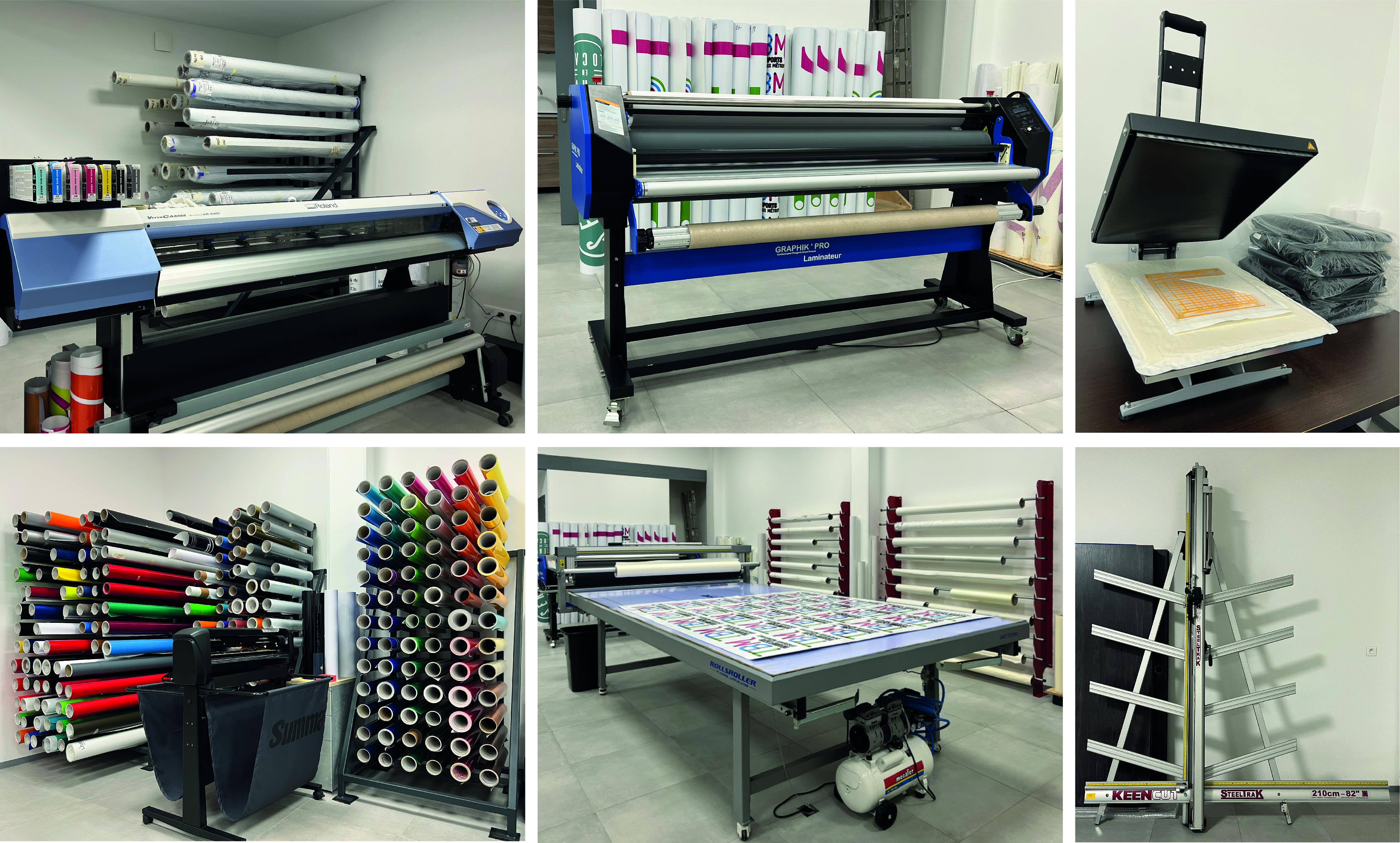 Winkéo atelier matériel plotter imprimante laminateur presse