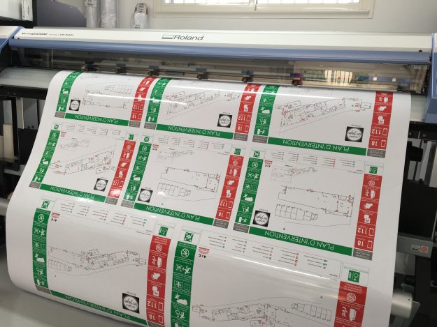 Réalisation d'une signalétique de plan d'intervention pour la laiterie Les Fayes