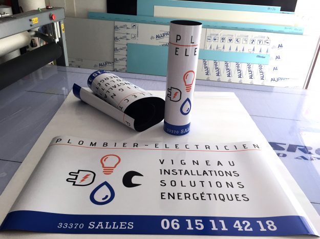 Impression d'un kit magnétique pour un plombier électricien.