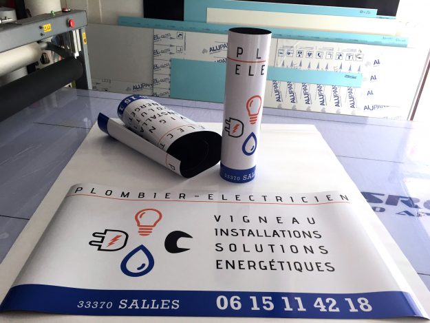 Impression d'un kit magnétique pour un plombier électricien.