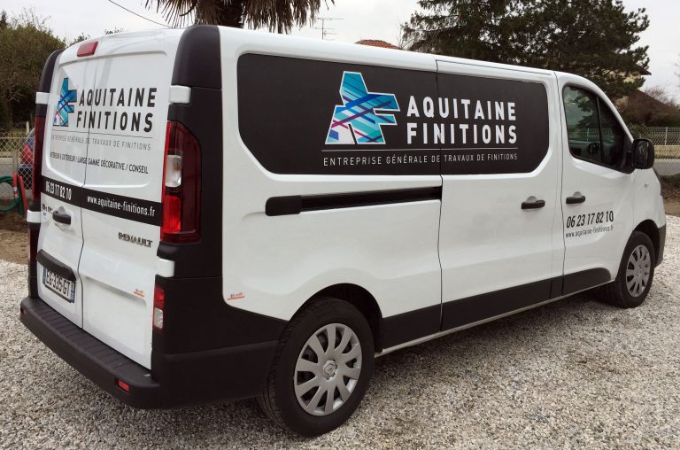 Covering Flotte Véhicules Utilitaires AQUITAINE FINITIONS WINKEO