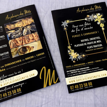 AU PLAISIR DES METS - FLYERS