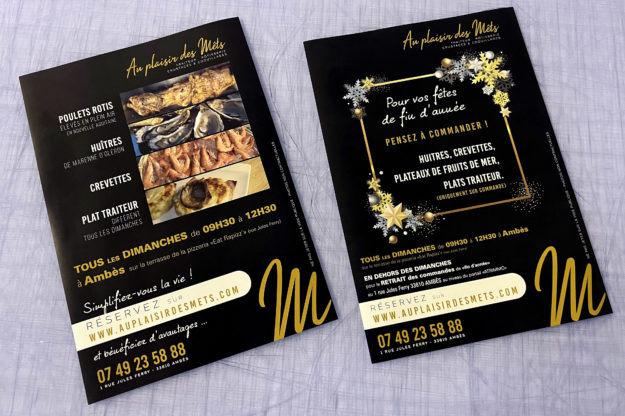 AU PLAISIR DES METS - FLYERS