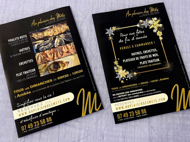 AU PLAISIR DES METS - FLYERS